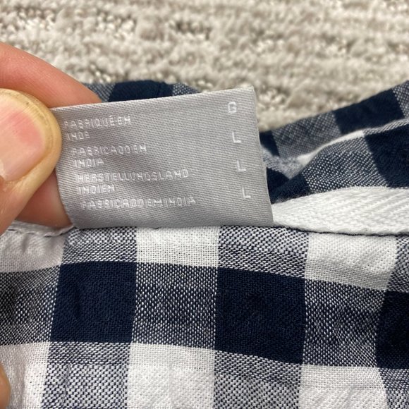 Columbia Shirt Men Large L Black White Gray Checkered Button Down Short Sleeves - Picture 6 of 13